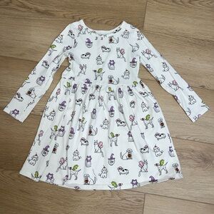 5T Animal Halloween Long Sleeve Dress